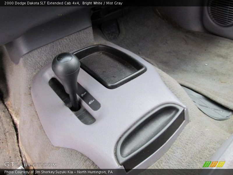 Bright White / Mist Gray 2000 Dodge Dakota SLT Extended Cab 4x4