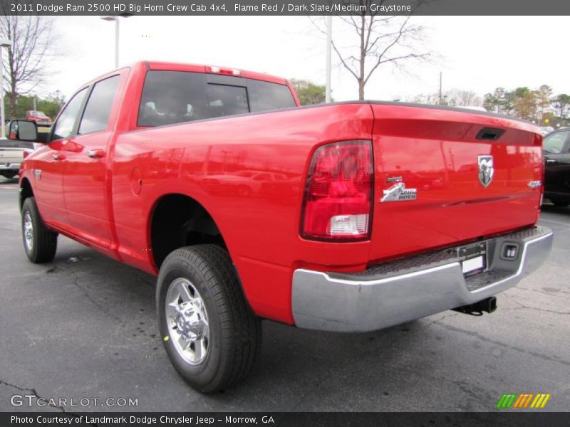 Flame Red / Dark Slate/Medium Graystone 2011 Dodge Ram 2500 HD Big Horn Crew Cab 4x4