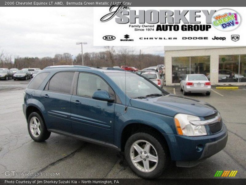 Bermuda Green Metallic / Light Gray 2006 Chevrolet Equinox LT AWD