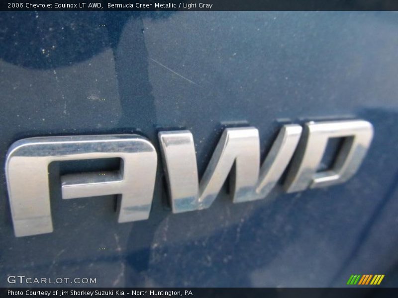 Bermuda Green Metallic / Light Gray 2006 Chevrolet Equinox LT AWD