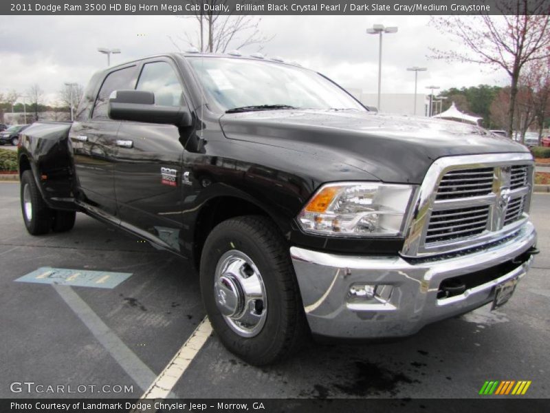 Front 3/4 View of 2011 Ram 3500 HD Big Horn Mega Cab Dually