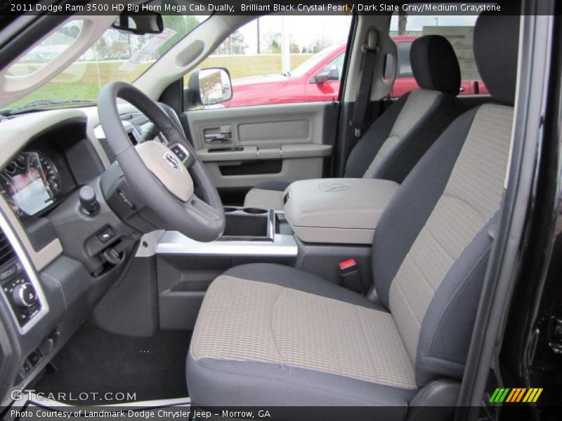 2011 Ram 3500 HD Big Horn Mega Cab Dually Dark Slate Gray/Medium Graystone Interior
