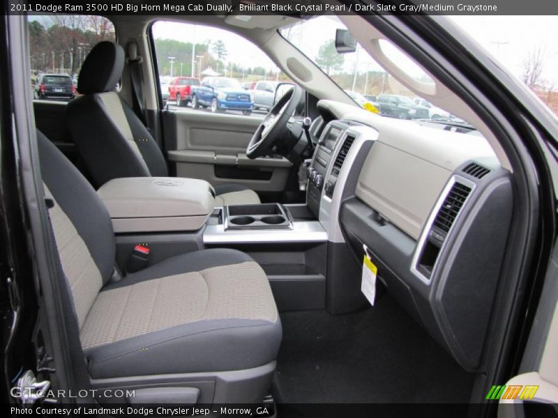 2011 Ram 3500 HD Big Horn Mega Cab Dually Dark Slate Gray/Medium Graystone Interior