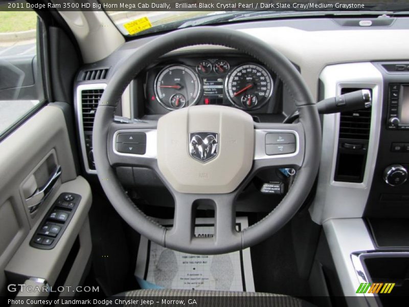  2011 Ram 3500 HD Big Horn Mega Cab Dually Steering Wheel
