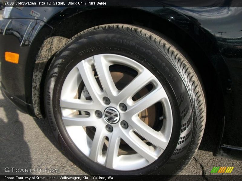 Black Uni / Pure Beige 2009 Volkswagen Jetta TDI Sedan