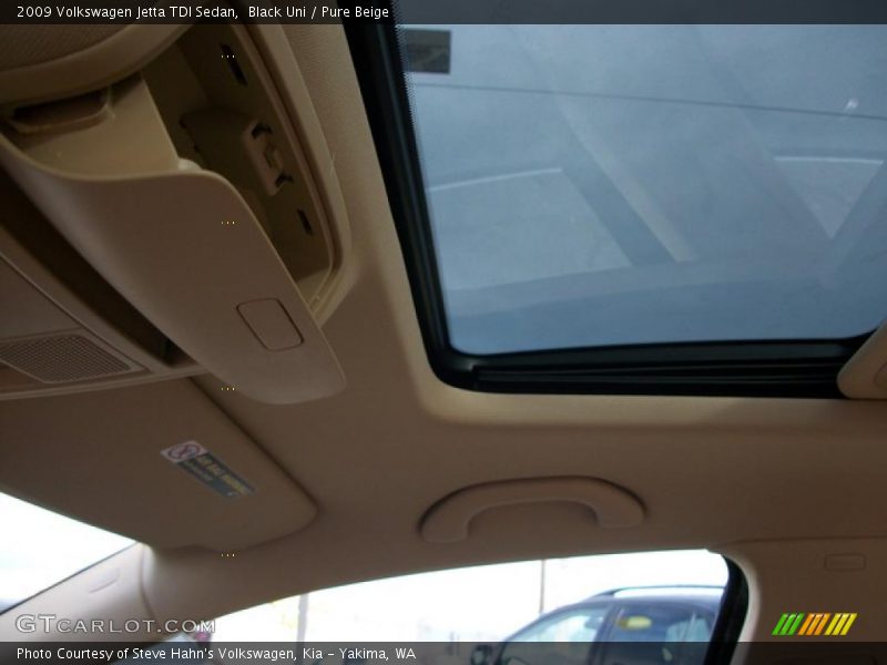 Black Uni / Pure Beige 2009 Volkswagen Jetta TDI Sedan
