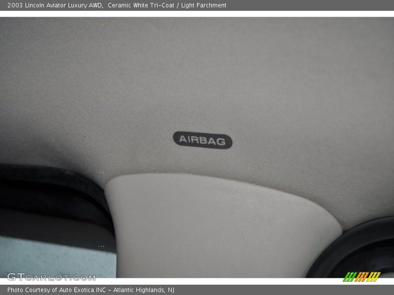 Ceramic White Tri-Coat / Light Parchment 2003 Lincoln Aviator Luxury AWD