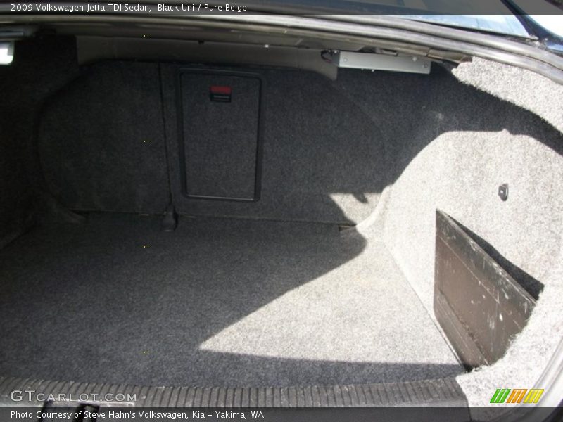 Black Uni / Pure Beige 2009 Volkswagen Jetta TDI Sedan