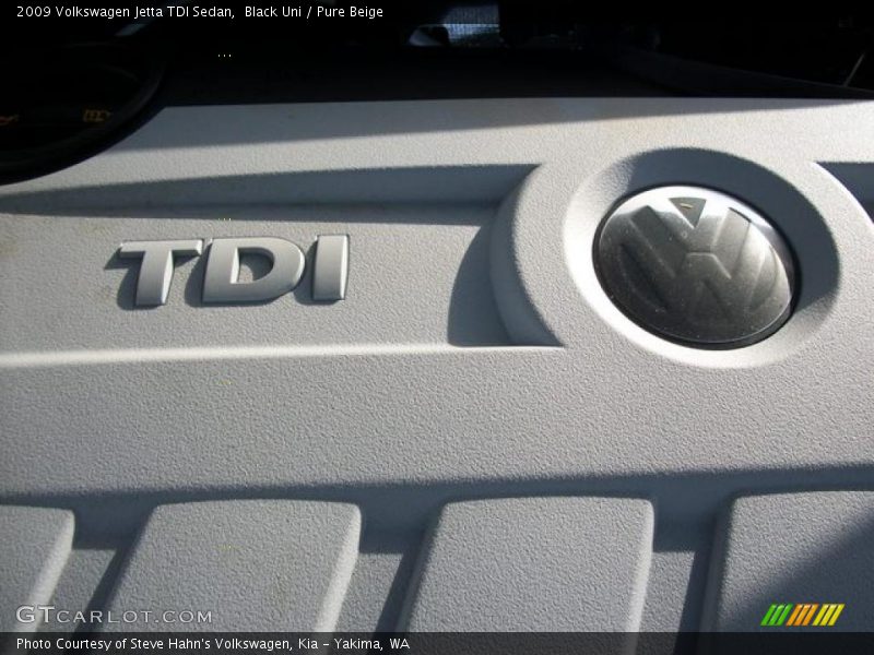 Black Uni / Pure Beige 2009 Volkswagen Jetta TDI Sedan