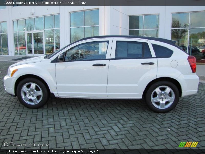 Stone White / Dark Slate Gray 2008 Dodge Caliber SE