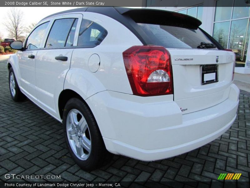 Stone White / Dark Slate Gray 2008 Dodge Caliber SE