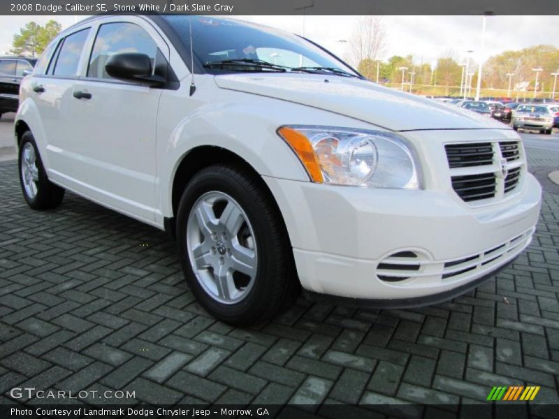 Stone White / Dark Slate Gray 2008 Dodge Caliber SE