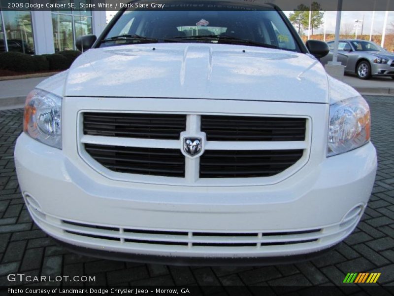 Stone White / Dark Slate Gray 2008 Dodge Caliber SE