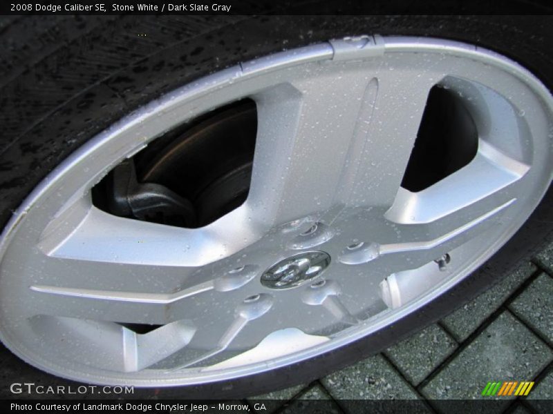 Stone White / Dark Slate Gray 2008 Dodge Caliber SE