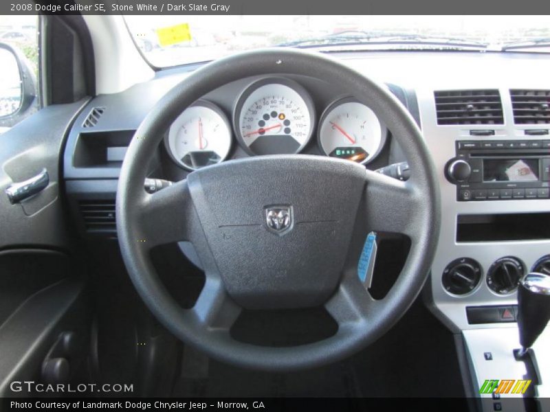 Stone White / Dark Slate Gray 2008 Dodge Caliber SE