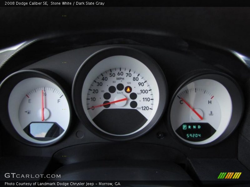 Stone White / Dark Slate Gray 2008 Dodge Caliber SE