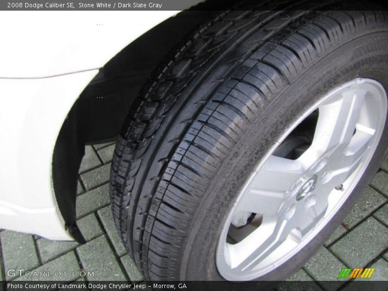Stone White / Dark Slate Gray 2008 Dodge Caliber SE