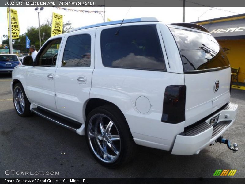 Aspen White / Shale 2002 Cadillac Escalade AWD