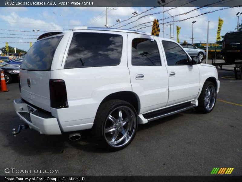 Aspen White / Shale 2002 Cadillac Escalade AWD