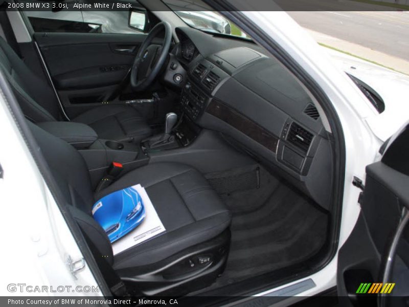 Alpine White / Black 2008 BMW X3 3.0si
