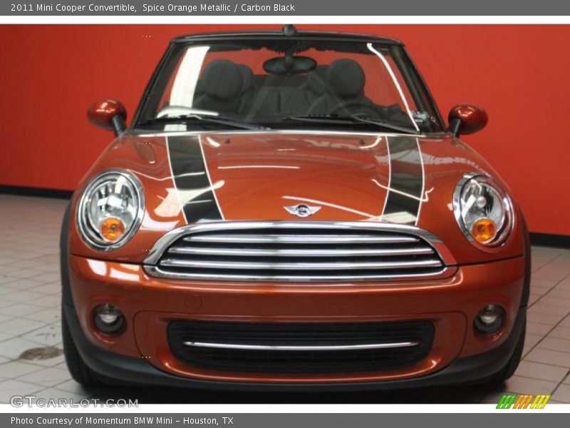 Spice Orange Metallic / Carbon Black 2011 Mini Cooper Convertible