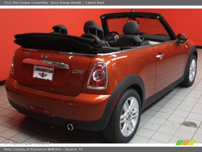 Spice Orange Metallic / Carbon Black 2011 Mini Cooper Convertible