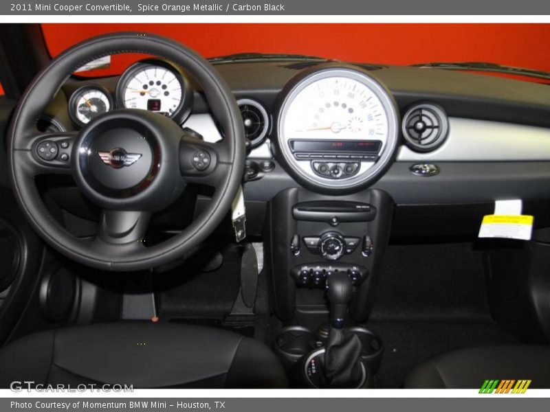 Spice Orange Metallic / Carbon Black 2011 Mini Cooper Convertible