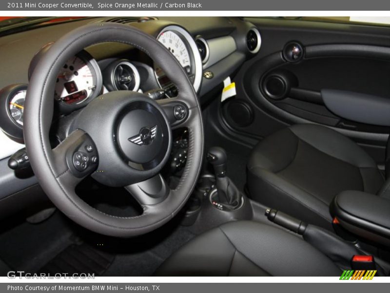 Spice Orange Metallic / Carbon Black 2011 Mini Cooper Convertible