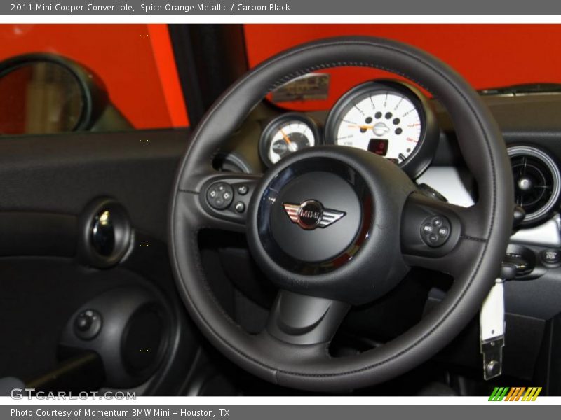 Spice Orange Metallic / Carbon Black 2011 Mini Cooper Convertible