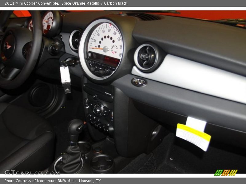 Spice Orange Metallic / Carbon Black 2011 Mini Cooper Convertible