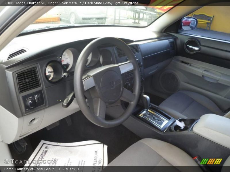 Bright Silver Metallic / Dark Slate Gray/Light Graystone 2006 Dodge Charger SE