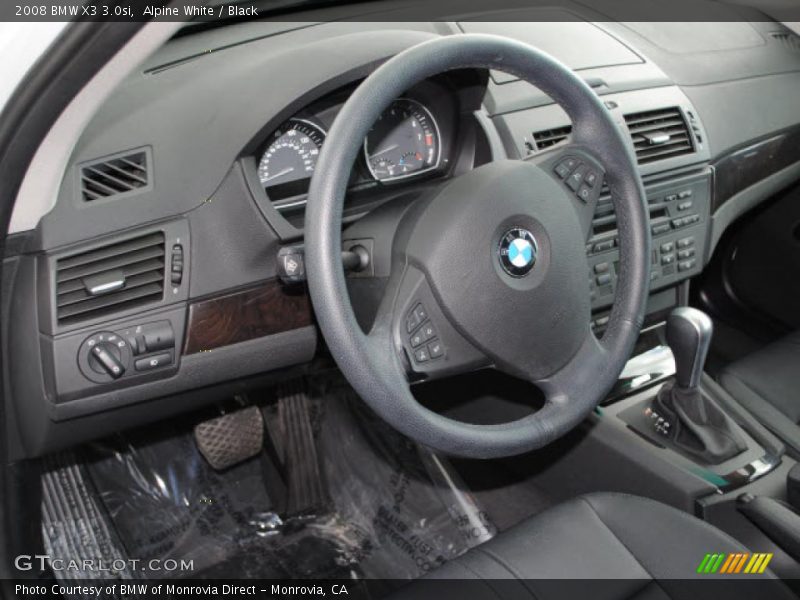 Alpine White / Black 2008 BMW X3 3.0si