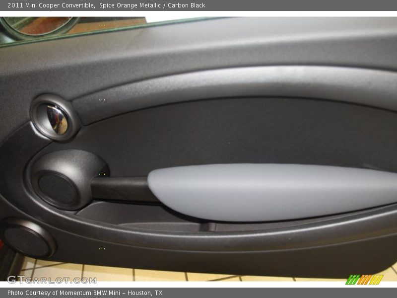 Spice Orange Metallic / Carbon Black 2011 Mini Cooper Convertible