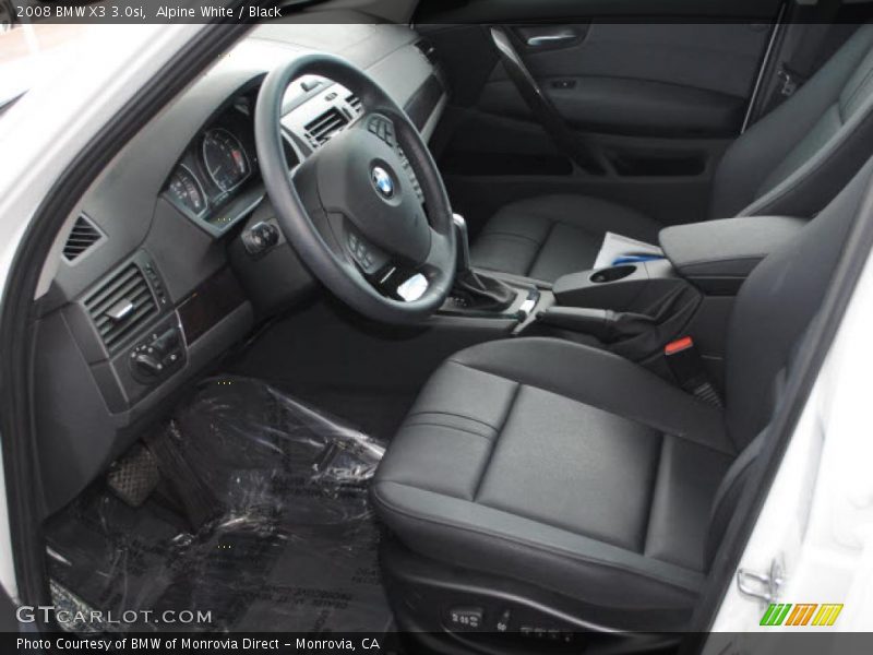 Alpine White / Black 2008 BMW X3 3.0si