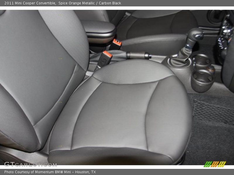 Spice Orange Metallic / Carbon Black 2011 Mini Cooper Convertible