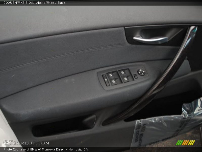 Alpine White / Black 2008 BMW X3 3.0si