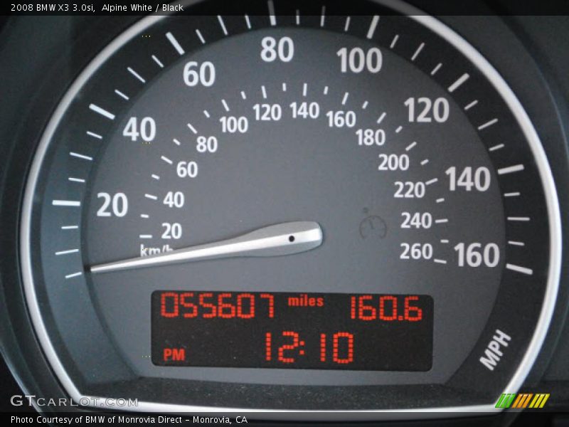 Alpine White / Black 2008 BMW X3 3.0si