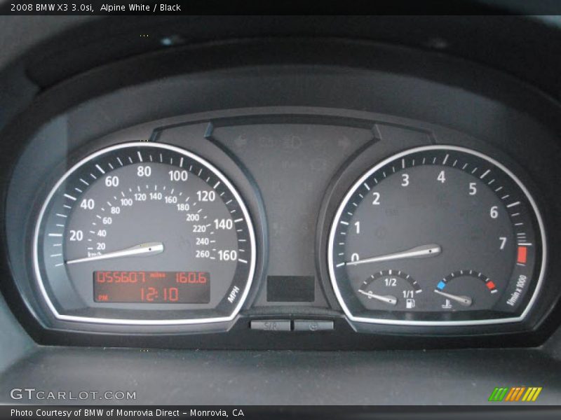 Alpine White / Black 2008 BMW X3 3.0si