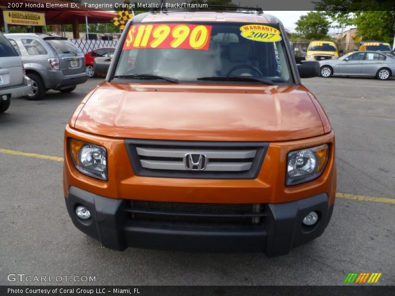 Tangerine Orange Metallic / Black/Titanium 2007 Honda Element EX