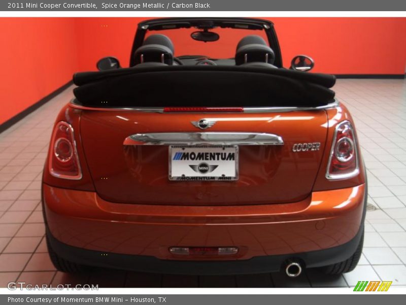 Spice Orange Metallic / Carbon Black 2011 Mini Cooper Convertible