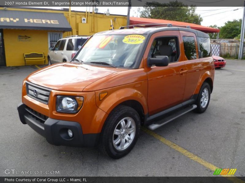 Tangerine Orange Metallic / Black/Titanium 2007 Honda Element EX