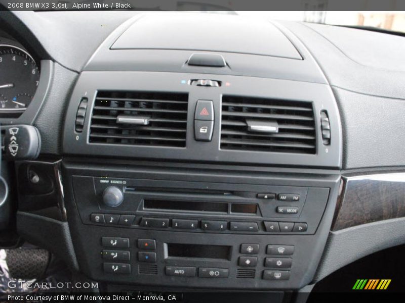 Alpine White / Black 2008 BMW X3 3.0si