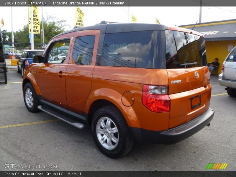 Tangerine Orange Metallic / Black/Titanium 2007 Honda Element EX