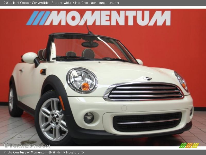 Pepper White / Hot Chocolate Lounge Leather 2011 Mini Cooper Convertible