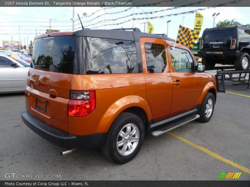 Tangerine Orange Metallic / Black/Titanium 2007 Honda Element EX