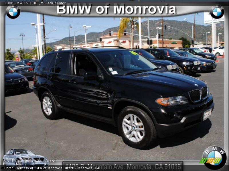 Jet Black / Black 2006 BMW X5 3.0i
