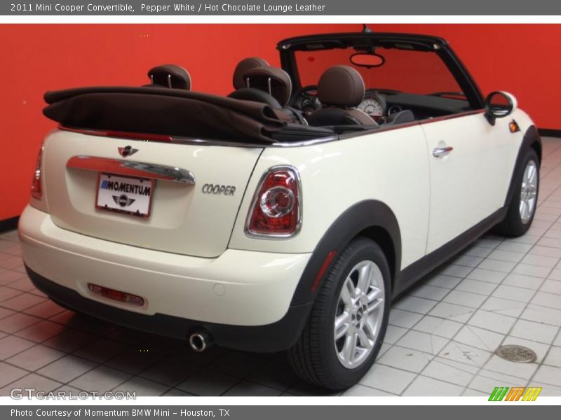 Pepper White / Hot Chocolate Lounge Leather 2011 Mini Cooper Convertible