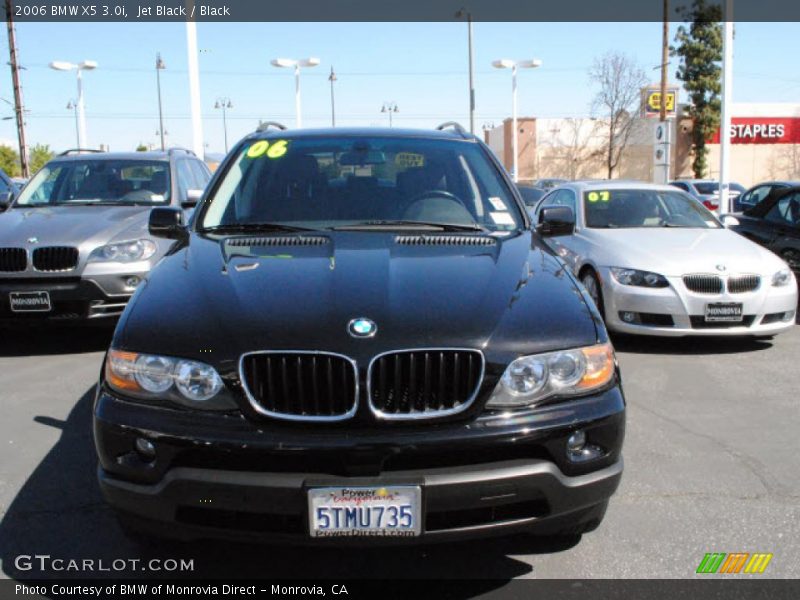 Jet Black / Black 2006 BMW X5 3.0i