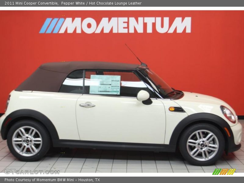 Pepper White / Hot Chocolate Lounge Leather 2011 Mini Cooper Convertible