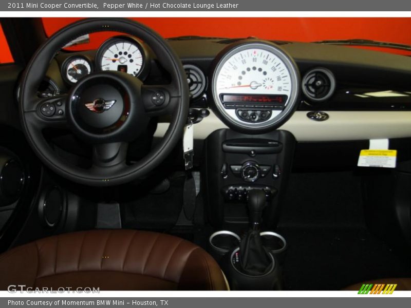 Pepper White / Hot Chocolate Lounge Leather 2011 Mini Cooper Convertible